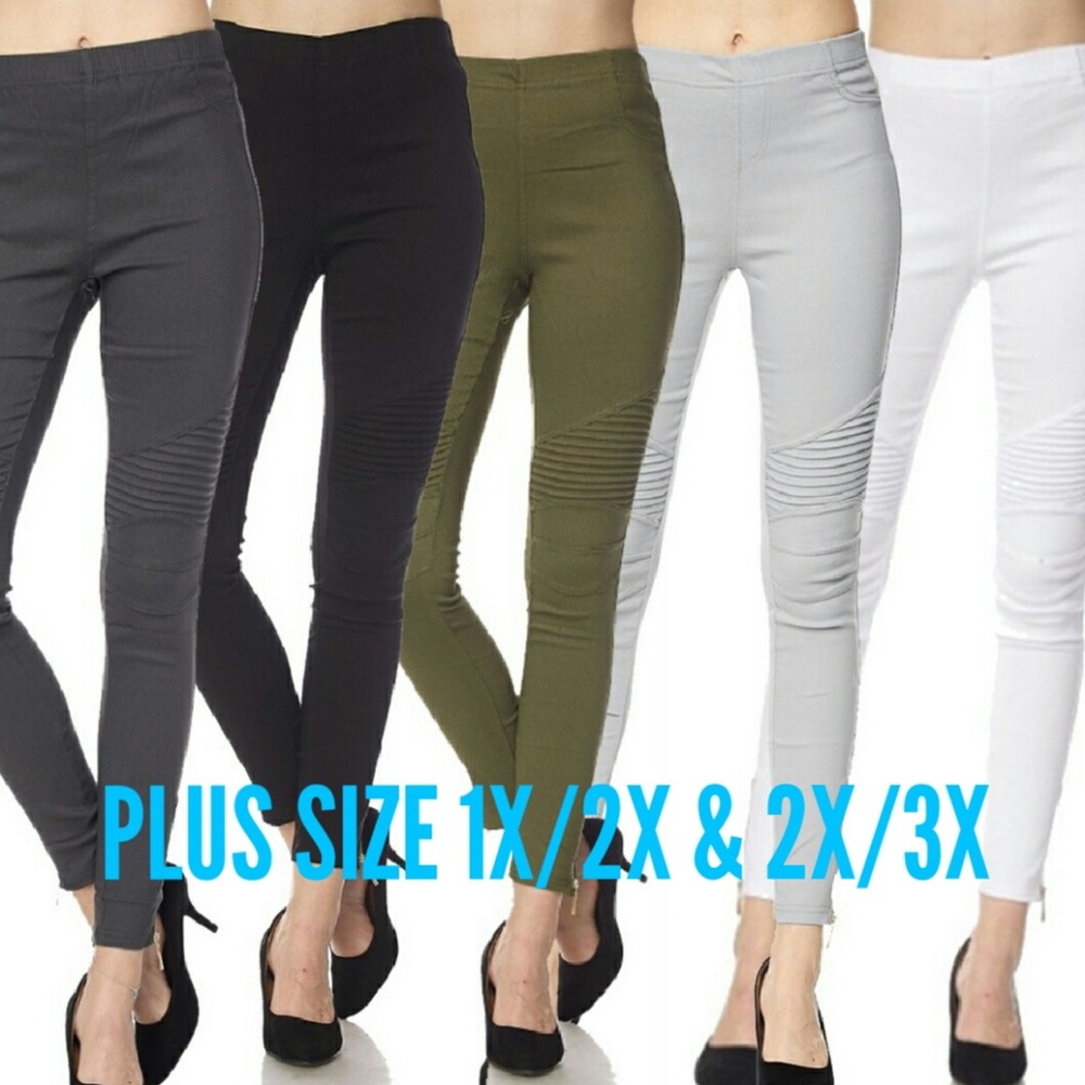 Plus Size Moto Jeggings